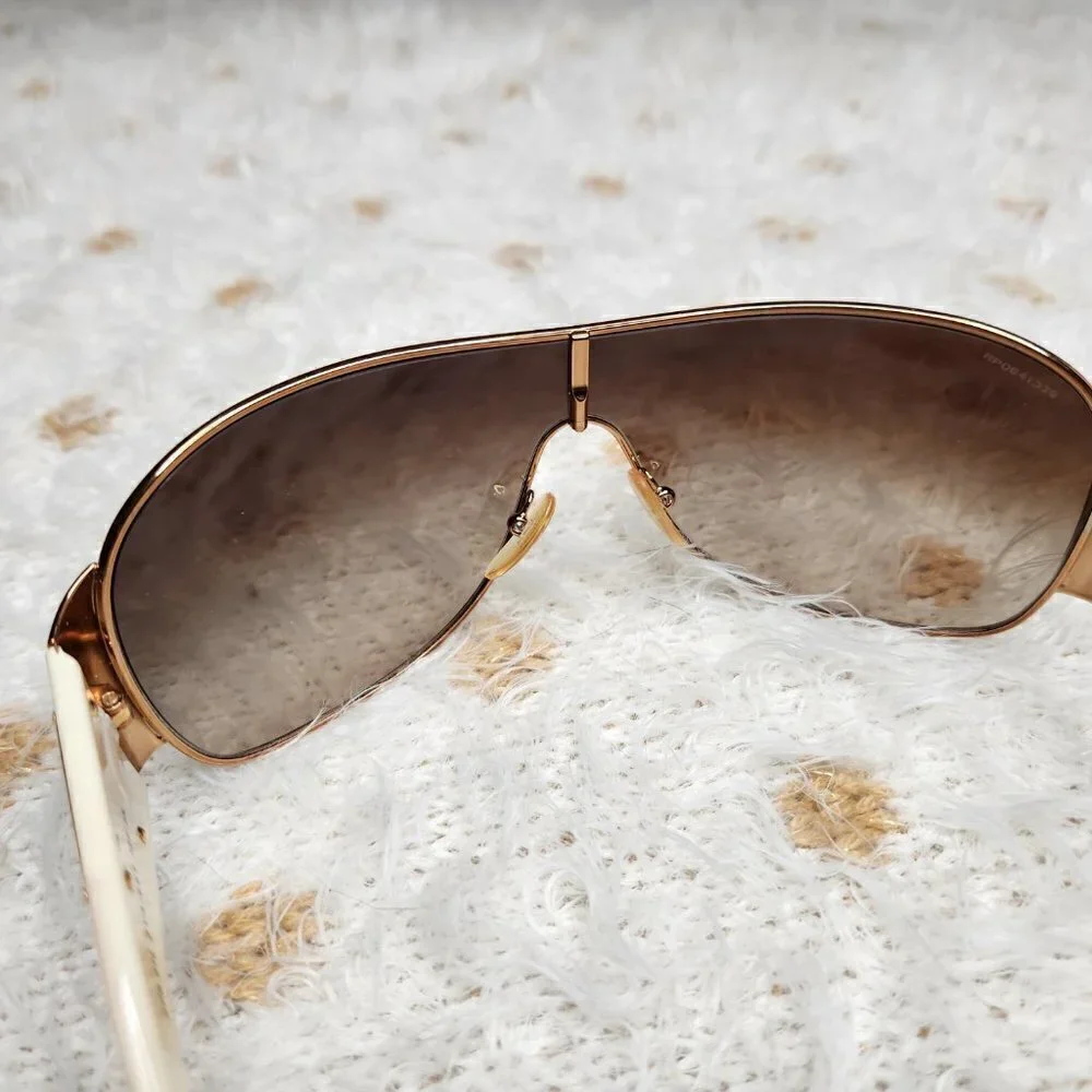 Prada Wraparound Sunglasses SPR 57L ZVA-6S1 120 3N, Authentic